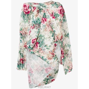 Junya Watanabe 26 FW �ؾ� ��Ÿ���� asymmetric floral print blouse JBO032W18 TP46026 FW �ؾ� ��Ÿ���� asymmetric floral print blouse JBO