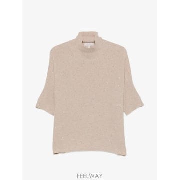 | Other Brand | 26 FW Antonelli sequin embellished high neck sweater SESIA4126 FW Antonelli sequin embellished high neck sweater S