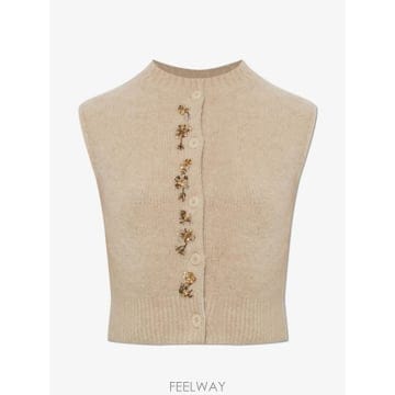 Forte Forte 26 FW Forte Forte embellished knitted vest 154590 TP4600817626 FW Forte Forte embellished knitted vest 154590 TP46