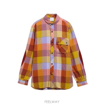 Barbour 26 FW �ٹ� x Norbit checked elbow patch shirt MSH5885OR34 TP4626 FW �ٹ� x Norbit checked elbow patch shirt MSH5885O