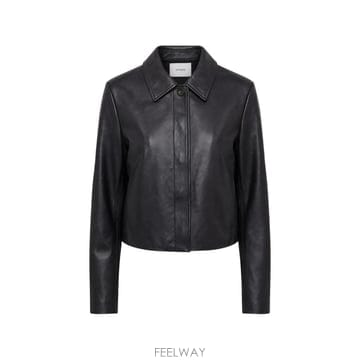 Vince 26 FW �� leather collared cropped jacket V221991667 TP46006826 FW �� leather collared cropped jacket V221991667 