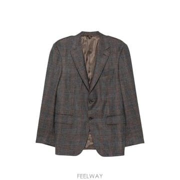 26 FW Canali check pattern single breasted blazer 12280CF061