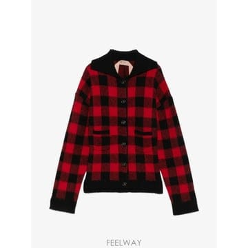 N21 26 FW N21 check pattern virgin wool cardigan 26IN2M0A005708126 FW N21 check pattern virgin wool cardigan 26IN2M0A0