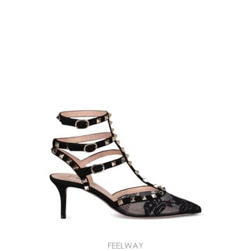 Valentino 26 FW �߷�Ƽ�� ����ٴ� �����͵� ���̽� ���͵� ������ 65mm WS0375KKN TP45764743826 FW �߷�Ƽ�� ����ٴ� �����͵� ���̽� ���͵� ������ 
