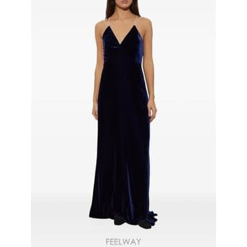 26 FW Forte Forte V neck sleeveless maxi dress 153590 TP4601