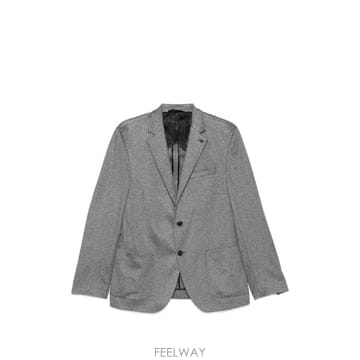 26 FW 칼라거펠트 노치드 라펠 싱글 브레스티드 블레이저 15528010563003 TP455639554