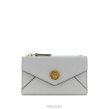26 FW 끌로에 small Envelope purse with card slots in grained le
