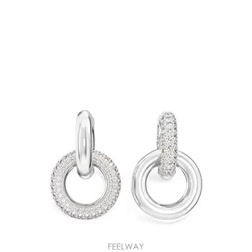 Swarovski 26 FW ���ͷκ꽺Ű Dextera crystal embellished hoop earrings 5671826 FW ���ͷκ꽺Ű Dextera crystal embellished hoop ea