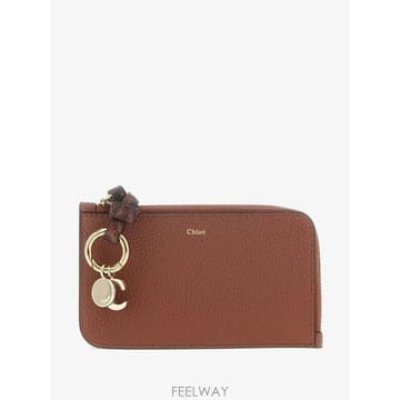 26 FW 끌로에 Alphabet logo stamped leather wallet CH26AP944S89