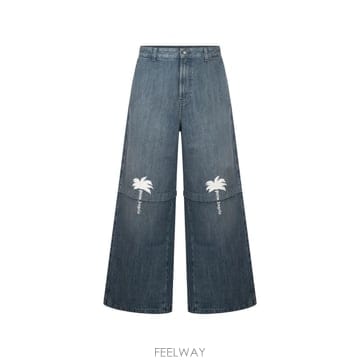 Palm Angels 26 FW �ʾ����� palm tree embroidered jeans PAMYB03W26DN01 TP460026 FW �ʾ����� palm tree embroidered jeans PAMYB03W26D