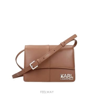 Karl Lagerfeld 26 FW Į�����Ʈ logo plaque foldover crossbody bag BSW300071KW T26 FW Į�����Ʈ logo plaque foldover crossbody bag BS