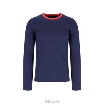 Marine Serre 26 FW �������� ribbed knit long sleeve T shirt MTS003ACJER0125BL26 FW �������� ribbed knit long sleeve T shirt MTS003A
