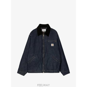 Carhartt 26 FW Į��Ʈ OG Detroit corduroy collar denim jacket I037535 TP26 FW Į��Ʈ OG Detroit corduroy collar denim jacket I