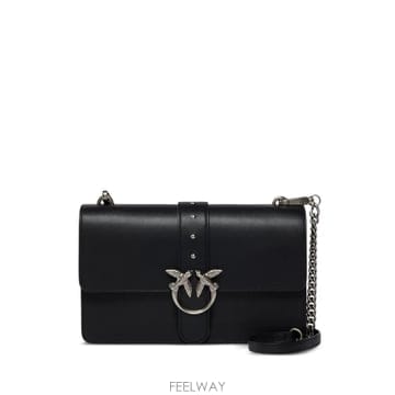 26 FW PINKO 러브 미디엄 백 원 레더 뉴 버클 핸드백 107621A0F1 TP459993536