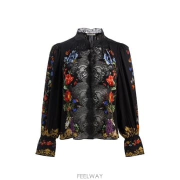Alice & Olivia 26 FW �ٸ����ؿø���� �Ÿ��� ���̽� �г� �÷η� ����Ʈ ����콺 CC609P23035 TP458892426 FW �ٸ����ؿø���� �Ÿ��� ���̽� �г� �÷η� ����