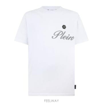Philipp Plein 26SS �ʸ� �÷��� ���� Ƽ���� MTK8880 PJY002N 01 WHITE26SS �ʸ� �÷��� ���� Ƽ���� MTK8880 PJY002N 01 WHITE