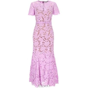 26FW 셀프 포트레이트 롱 원피스 PF26 107ML LILAC