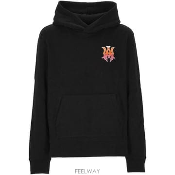 26FW 아미리 후드 티셔츠 AMTOJR1169 001 BLACK