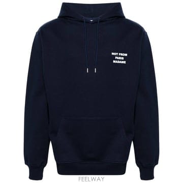 26FW 드롤드무슈 후드 티셔츠 PERMHO162CO127 NY Navy
