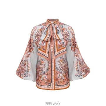26FW 짐머만 셔츠 4461TSS261 BLUPF BLUE PAISLEY FLORAL