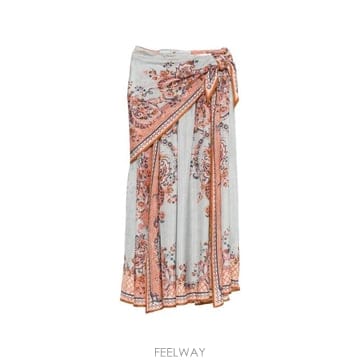 26FW 짐머만 미디 스커트 8066SSS261 BLUPF BLUE PAISLEY FLORAL