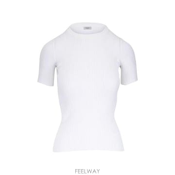 26SS 아뇨나 반팔 티셔츠 KT09015 7Q180PN01 WHITE
