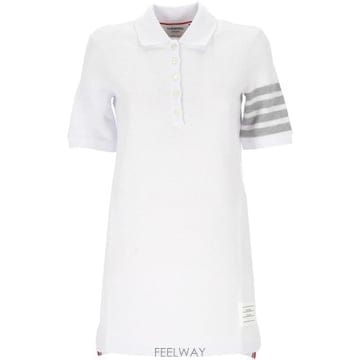 Thom Browne 26SS ����� �ؽ��ĵ� ���� �缱 ���� �巹�� FJD134A J0248100 WHITE26SS ����� �ؽ��ĵ� ���� �缱 ���� �巹�� FJD134A J