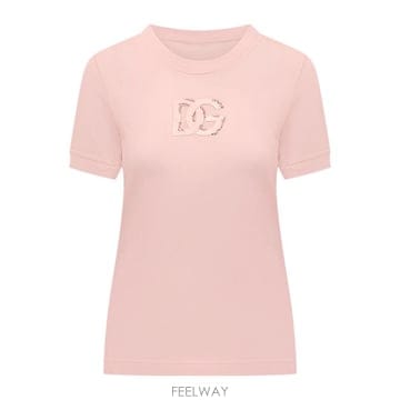 Dolce&Gabbana 26SS ��ü�ذ��ٳ� ���� Ƽ���� F8N08Z GDDMBFB662 BABY PINK26SS ��ü�ذ��ٳ� ���� Ƽ���� F8N08Z GDDMBFB662 BABY P