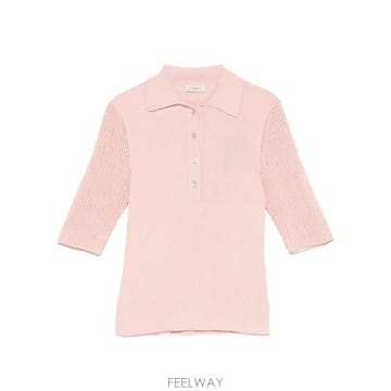 Agnona 26SS �ƴ��� ���� Ƽ���� K311028 8S180PP08 PINK26SS �ƴ��� ���� Ƽ���� K311028 8S180PP08 PINK