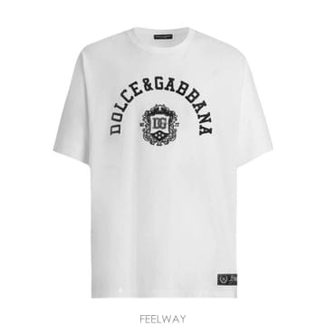 Dolce&Gabbana 26SS ��ü�ذ��ٳ� �ڼ� ���� Ƽ���� G8PN9Z G7POPW0800 OFF WHITE26SS ��ü�ذ��ٳ� �ڼ� ���� Ƽ���� G8PN9Z G7POPW0800 O