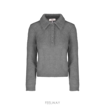 26FW 끌로에 폴로 티셔츠 26AMP16720 013 SMOKY GREY
