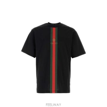 26FW 구찌 프린트 코튼 저지 티셔츠 864626 XJHYA1152 BLACK