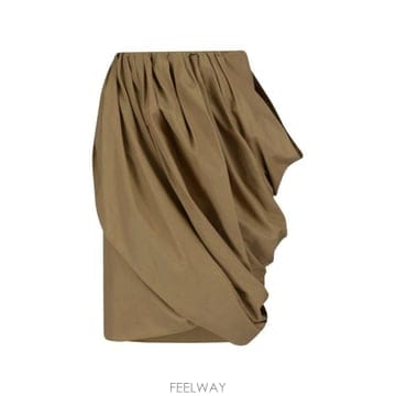 26SS 끌로에 미디 스커트 26UJU41141 3B6 AMBER OLIVE