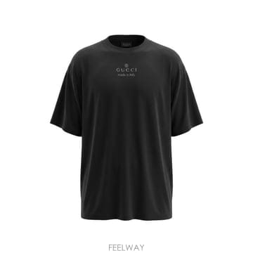 26FW 구찌 반팔 티셔츠 A000F5 XJIFV1152 BLACK MC