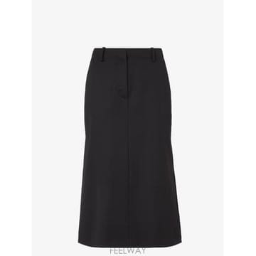 26FW 펜디 미디 스커트 FQ7767 B1H8F0QA1 BLACK