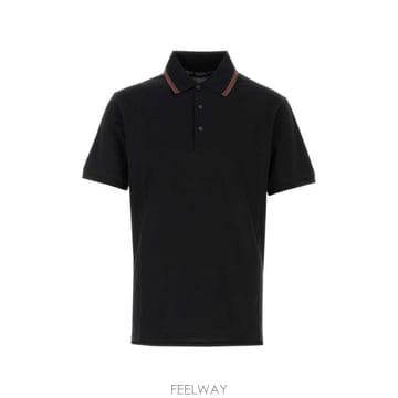 26FW 구찌 코튼 저지 피케 폴로 셔츠 872468 XJHX51000 BLACK