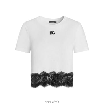 Dolce&Gabbana 26FW ��ü�ذ��ٳ� ���� Ƽ���� F8W71Z FU7EQW0800 OFF WHITE26FW ��ü�ذ��ٳ� ���� Ƽ���� F8W71Z FU7EQW0800 OFF WH