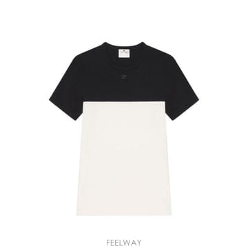 COURREGES 26FW ������ ���� Ƽ���� 326JTS265JS0203 0098 HERITAGE WHITE BLACK26FW ������ ���� Ƽ���� 326JTS265JS0203 0098 HERITAGE 