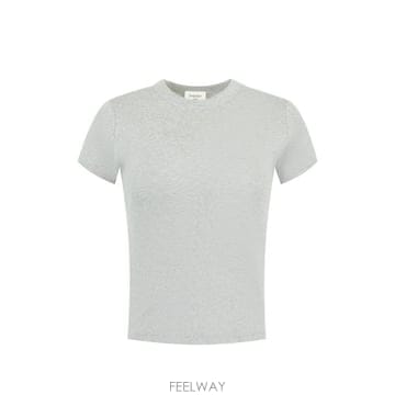 26FW 생로랑 반팔 티셔츠 869630 Y38BD1403 GRIS CHINE