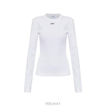 Off White 26FW ����ȭ��Ʈ ���� Ƽ���� 2FB00674T W102 WHITE BLACK26FW ����ȭ��Ʈ ���� Ƽ���� 2FB00674T W102 WHITE BLACK