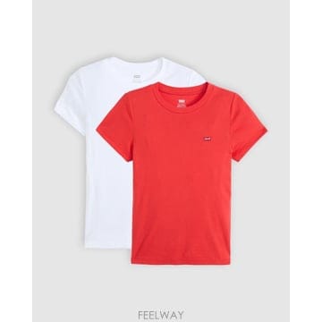 Levis 26FW �����̽� ���� Ƽ���� 004AO 0003 WHITE POPPY RED P26FW �����̽� ���� Ƽ���� 004AO 0003 WHITE POPPY RED P