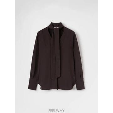 26FW 아뇨나 긴팔 티셔츠 TT1202Y U5074M76 DARK BROWN EBONY
