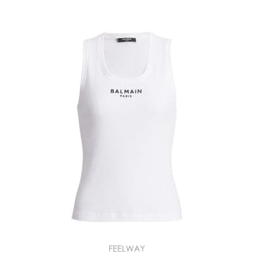 Balmain 26FW �߸� ���� Ƽ���� HF1EB075BD10 GAB WHITE BLACK26FW �߸� ���� Ƽ���� HF1EB075BD10 GAB WHITE BLACK