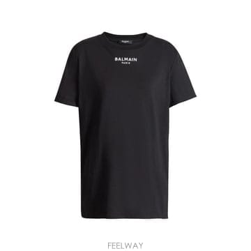 Balmain 26FW �߸� ���� Ƽ���� HF1EF000BD10 EAB BLACK WHITE26FW �߸� ���� Ƽ���� HF1EF000BD10 EAB BLACK WHITE