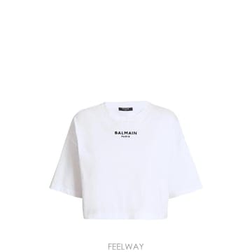 Balmain 26FW �߸� ���� Ƽ���� HF1EE145BD10 GAB WHITE BLACK26FW �߸� ���� Ƽ���� HF1EE145BD10 GAB WHITE BLACK