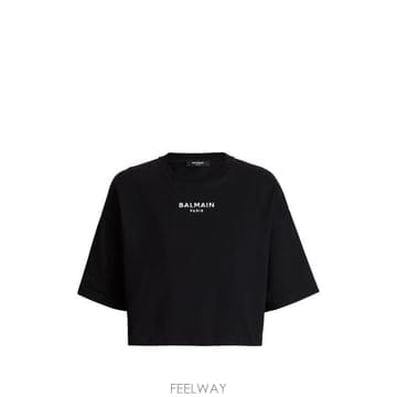 Balmain 26FW �߸� ���� Ƽ���� HF1EE145BD10 EAB BLACK WHITE26FW �߸� ���� Ƽ���� HF1EE145BD10 EAB BLACK WHITE