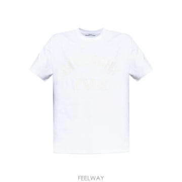 Givenchy 26SS ����� �ƽ� �ΰ� ��ư Ƽ���� BM71NK 3YRS100 WHITE26SS ����� �ƽ� �ΰ� ��ư Ƽ���� BM71NK 3YRS100 WHITE