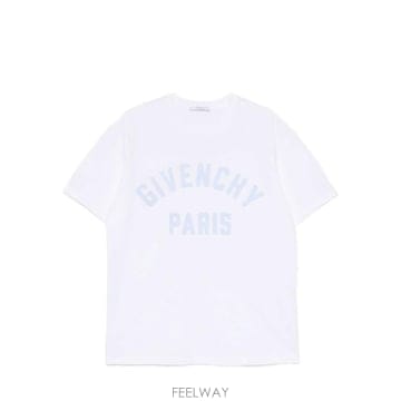 Givenchy 26FW ����� �ƽ� �ΰ� ��ư Ƽ���� BM71NK 3YRS128 WHITE LIGHT BLUE26FW ����� �ƽ� �ΰ� ��ư Ƽ���� BM71NK 3YRS128 WHITE