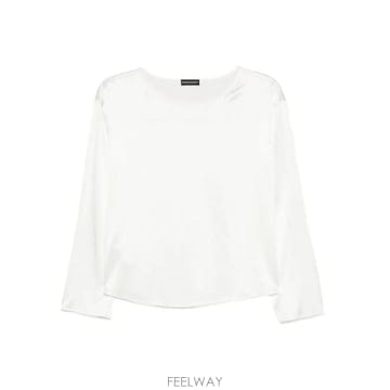 Armani 25FW �������� �Ƹ����� ����콺 EW002198 AF17300 U0006 WARM WHITE25FW �������� �Ƹ����� ����콺 EW002198 AF17300 U0006