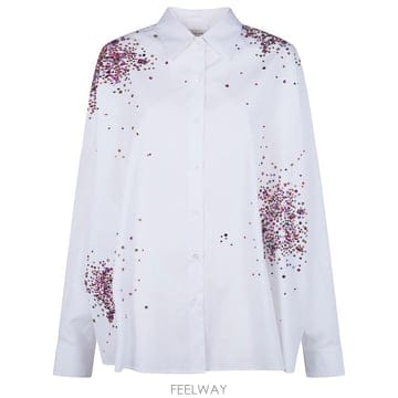 Dries Van Noten 26SS �帮�� �� ��ư �Ӻ����õ� ���� ���� 261 130759 3314 001 WHITE26SS �帮�� �� ��ư �Ӻ����õ� ���� ���� 261 130759 33